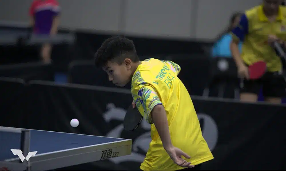 Jovem brasileiro Vitor Thiofilo em ação (Divulgação/WTT)