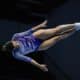Alice Gomes cai na final do Campeonato Brasileiro de Ginástica de Trampolim (Foto: Hedgard Moraes/MTC)