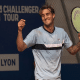 Felipe Meligeni sorridente comemora título do Challenger de Lyon, atingindo melhor ranking da carreira