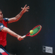 Felipe Meligeni em ação no Challenger na Europa. Ele e Fernando Romboli/Marcelo Zormann venceram, enquanto Matheus Pucinelli caiu