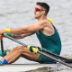 Lucas Verthein em ação no remo da Olimpíada de Tóquio 2020