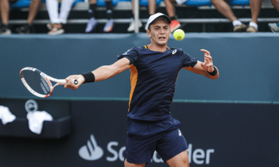 Matheus Pucinelli em ação no Challenger de Prostejov