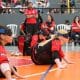 Time feminino do Sesi em ação pelo Regional Sudeste 2 de goallball