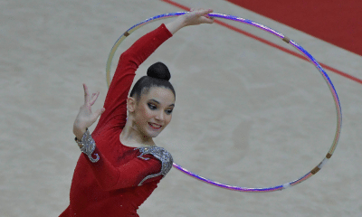 Maria Eduarda Alexandre se apresenta com o arco no Campeonato Brasileiro
