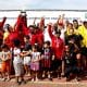 Delegação do Flamengo ergue o Troféu de campões gerais do Brasileiro de remo paralímpico