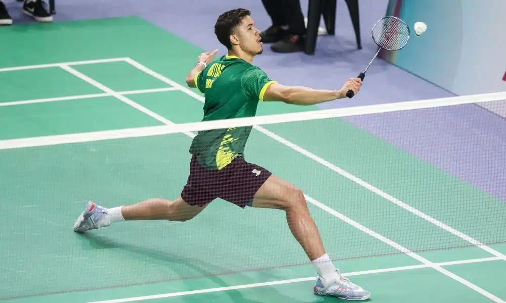 Jonathan Matias no Aberto de Santo Domingo de badminton