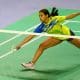 Juliana Vieira compete no Aberto de Santo Domingo de badminton