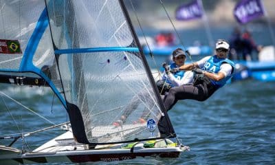Martine Grael e Kahena Kunze velejam nos Jogos Olímpicos. Elas vão em busca do terceiro ouro em Paris-2024 (Foto: Jonne Roriz/COB)