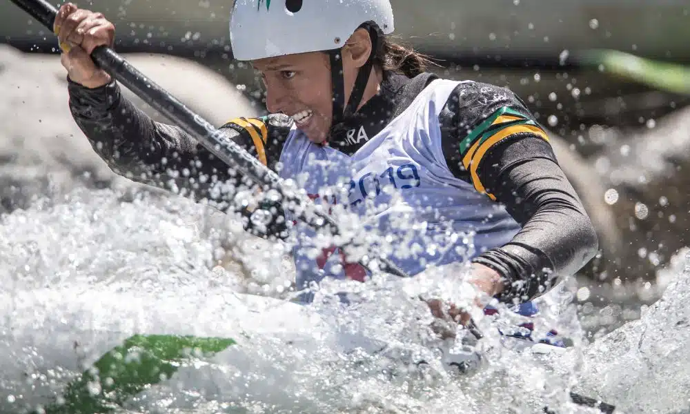 Omira Estácia na Copa do Mundo de canoagem slalom