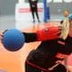 Gaby, do Sesi, gira antes de fazer arremesso no Regional Sudeste 2 de goalball
