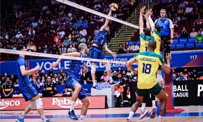 Itália ataca e Brasil bloqueia na Liga das Nações de vôlei masculino