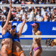 Bárbara Seixas/Carol Solberg comemoram vitória sobre Andressa/Vitória no Challenge de Espinho