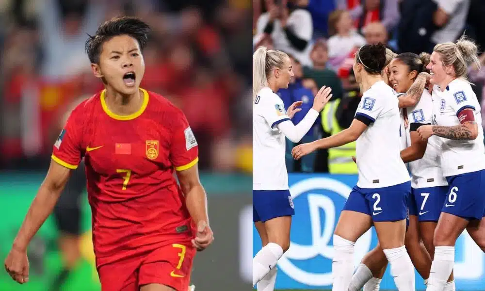 China e Inglaterra duelam pela terceira rodada da Copa do Mundo Feminina (ESPN e Naomi Baker/The FA)