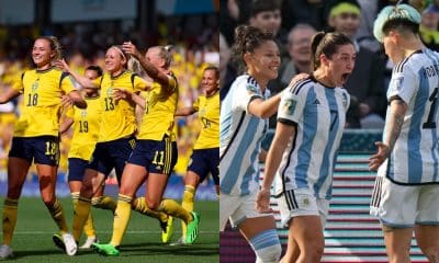 Suécia e Argentina se enfrentam pela terceira rodada da Copa do Mundo feminina (Foto: Naomi Baker/Getty Images)