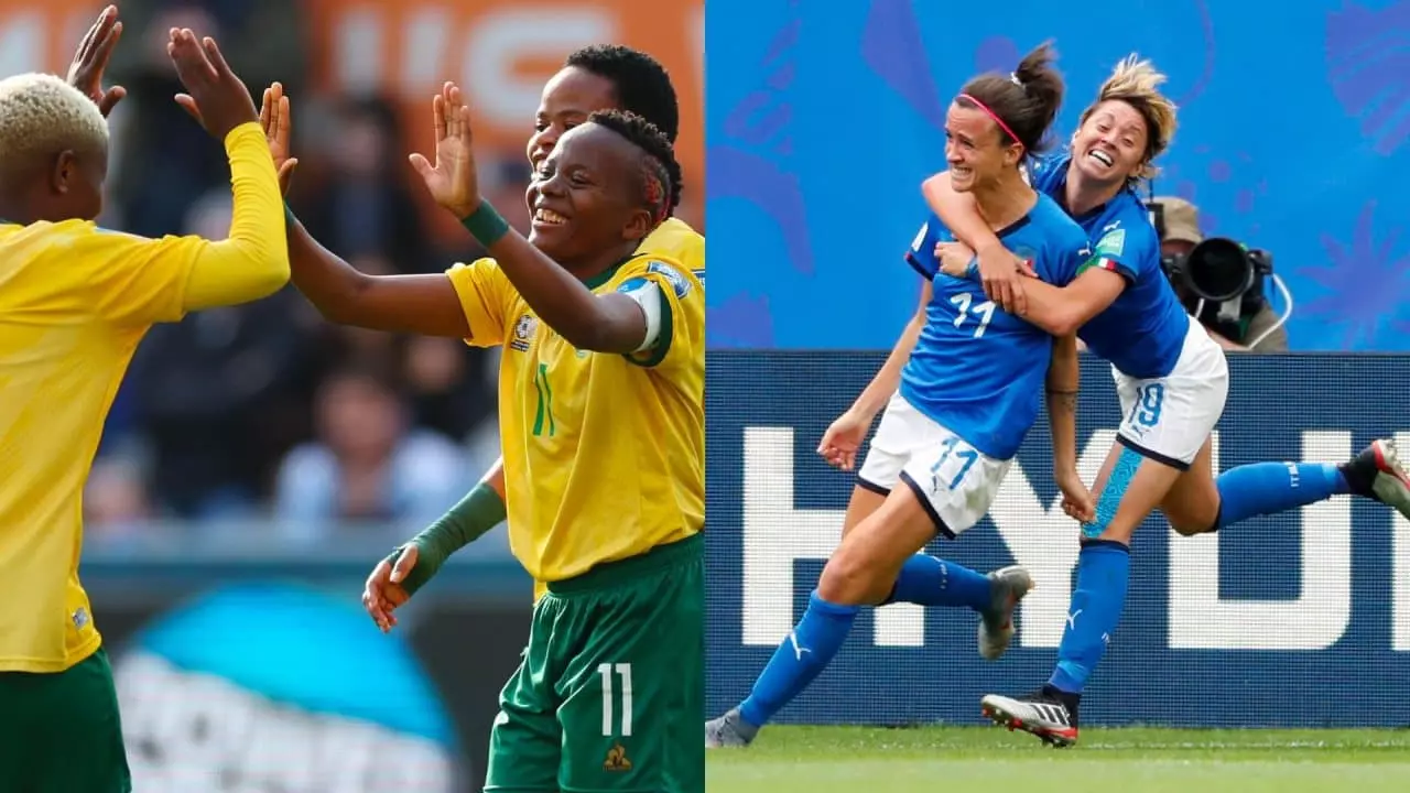 África do Sul e Itália se enfrentam pela classificação às oitavas da Copa do Mundo feminina (Foto: Bernadett Szabo/Reuters)