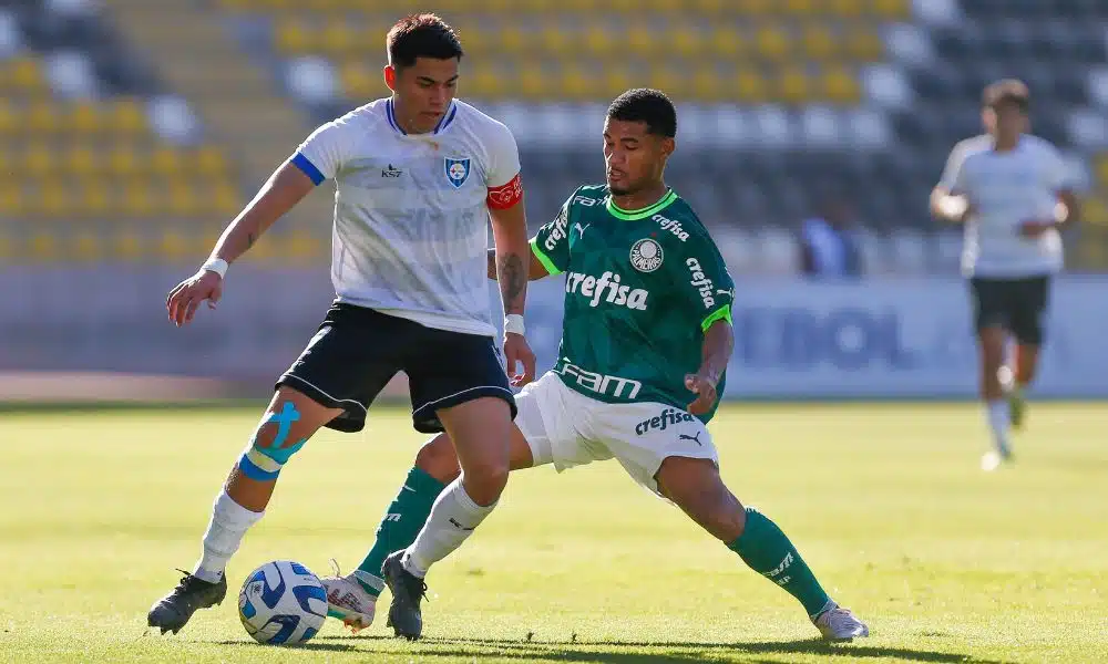 Partida entre Palmeiras e Huachipato, do Chile, válido pela Libertadores Sub-20 (Reprodução/Twitter/@LibertadoresU20)
