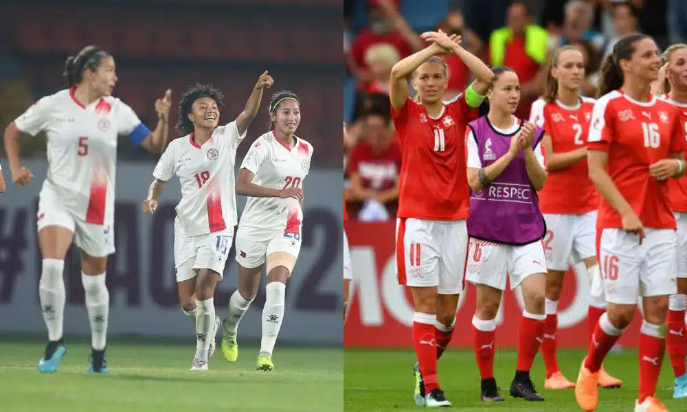 Filipinas e Suíça irão se enfrentar na primeira rodada da Copa do Mundo Feminina (Divulgação/AFC e Daniel Mihailescu/AFP)