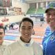 Equipe brasileira masculina na disputa do Mundial Sub-19 de pentatlo moderno (Marcelo Salles/CBPM)
