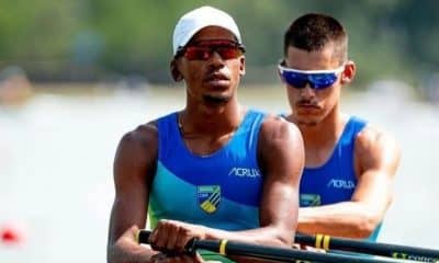 Piedro Tuchtenhagen e Marcelo de Almeida conquistaram vaga nas finais do Mundial Sub-23 de remo (Foto: Divulgação/RemoBrasil)