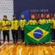 Secretário de Estado dos Direitos da Pessoa com Deficiência, Marcos da Costa, é o primeiro da esquerda para a direita na foto do time masculino brasileiro perfilado. Na sequência, vêm: Marco Antônio, Fabinho, Victor Hugo, Bryan, Wellington, André Luiz, Mônica Freitas, Eraldo Santos e Rene Oliveira / Brasil Mundial de Goalball