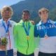 Filipe Vieira no pódio do Campeonato Mundial Júnior e Sub-23 de Canoagem Velocidade