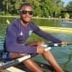 João Vinicius Batista em barco no Mundial Sub-23 de Remo