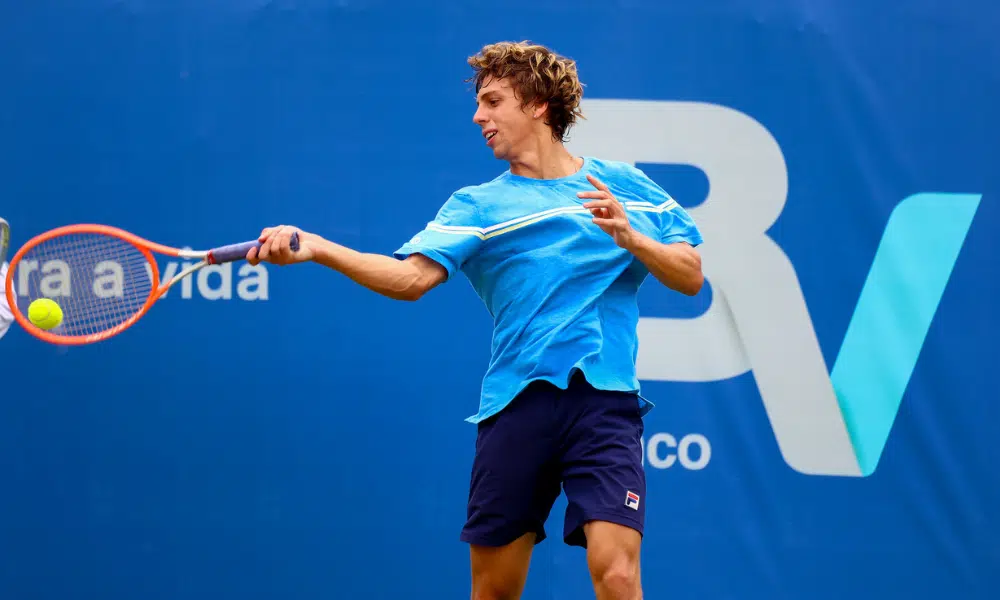 Pedro Boscardin em ação no Challenger de Santa Fé (Marcello Zambrana/DGW)