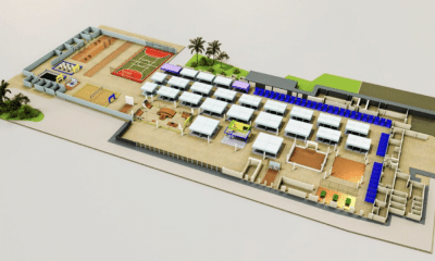 Planta do COB Expo, onde confederações realizarão atividades