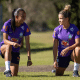 Adriana e Tamires durante primeiro treino da Seleção Feminina em Gold Coast para a Copa do Mundo Feminina