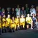 Atletas, diretoria do COB e lendas convidadas posam para foto do evento