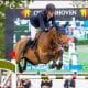 Na imagem, o cavaleiro Victor Luminatti superando obstáculo com seu cavalo.