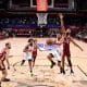 Yago Mateus salta para bandeja em partida do Bulls pela NBA Summer League