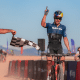 Henrique Avancini comemora na chegada do Brasileiro de mountain bike. Raiza Goulão