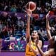 Kamilla Cardoso em ação na final da Americup Feminina. Ela irá jogar para o Brasil no Pré-Olímpico de basquete feminino