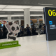 Panda, mascote dos Jogos Mundiais Universitários de Chengdu-2021, no aeroporto