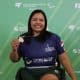 A atleta Maria Fátima de Castro foi uma das que conquistaram medalha de ouro no Meeting Paralímpico Loterias Caixa de Manaus (Foto: Michael Dantas/CPB)
