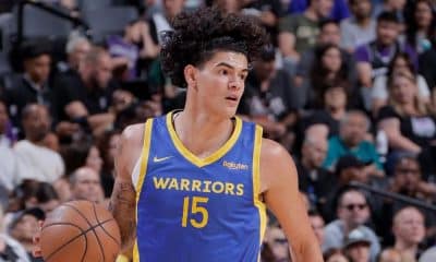 Gui Santos em jogo do Golden State Warriors pela NBA Summer League