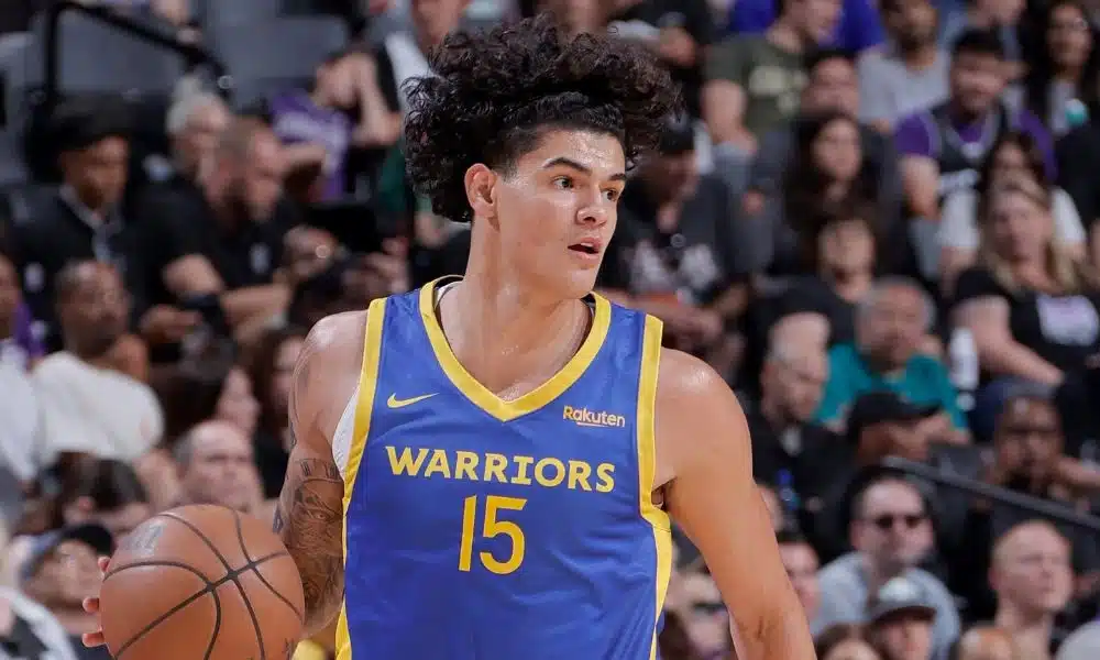 Gui Santos em jogo do Golden State Warriors pela NBA Summer League