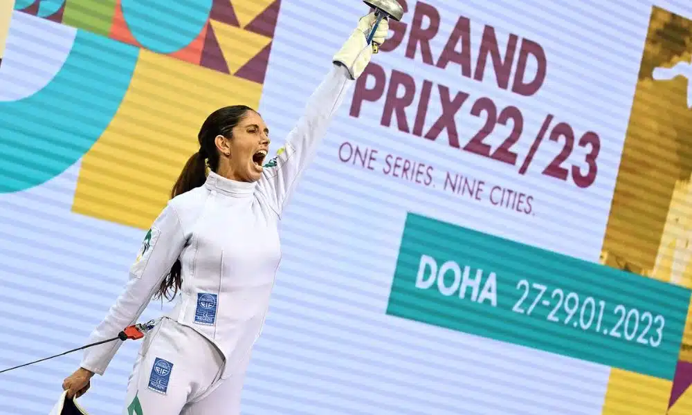 Nathalie Moellhausen irá competir no Mundial de Esgrima em Milão