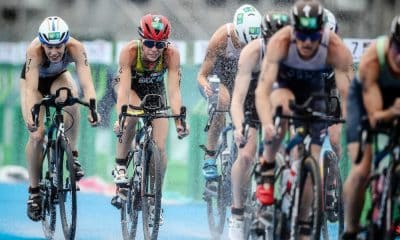 Guia Olímpico do Triatlo nos Jogos Olímpicos de Paris 2024 - na foto, Vittoria Lopes em disputa durante Olimpíadas de Tóquio 2020