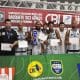 Na imagem, time do Botafogo em foto posada com o título do Basquete 3x3.