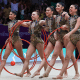 Conjunto do Brasil no Mundial de ginástica rítmica na Espanha