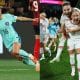 Na imagem, comemorações de Austrália e Dinamarca na Copa do Mundo Feminina.