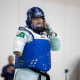 Débora Menezes em ação no Grand Prix de Paris de parataekwondo