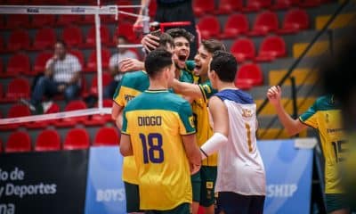 O Brasil venceu o México pela primeira partida do Mundial Sub-19 de vôlei masculino (Foto: Divulgação/FIVB/VolleyballWorld)
