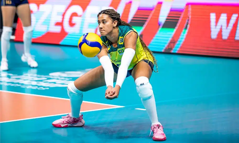 Confronto entre Brasil e Canadá, válido pelo Mundial Sub-19 Feminino (Divulgação/Volleyball World)