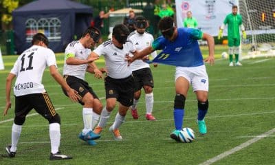 Brasil empata com o México mas avança para a próxima fase da Copa do Mundo de Futebol de Cegos (Foto: Renan Cacioli/ CBDV)