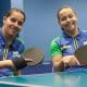 Catia Oliveira e Marliane Santos comemoram ouro Aberto Paralímpico da Tailândia (Foto: André Soares/CBTM)