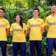 Equipe brasileira que irá disputar o Mundial Júnior de canoagem slalom (Divulgação/Canoagem Brasileira)