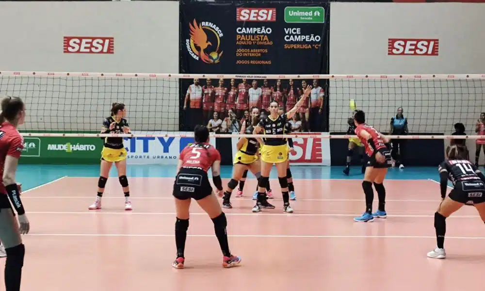 Confronto entre Renasce Sorocaba e Sesi Bauru, pela segunda rodada do Paulista Feminino (Pedro Courbassier/Sesi)
